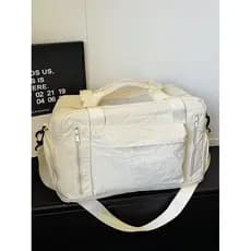 Bolsa leve de viagem portátil, bolsa de lona de grande capacidade para homens e mulheres, separação seca e molhada, viag