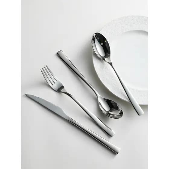 Mili estilo bife talheres conjunto de duas peças sobremesa doméstica aço inoxidável comida ocidental bife talheres colhe