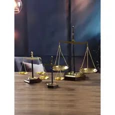 Retro nostálgico antiquado equilíbrio escala modelo ornamentos escritório café Desktop decoração de alta qualidade