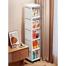 Armário de armazenamento com fenda de 20/25cm, sala de estar, multicamadas, lanche, cozinha, geladeira, armário lateral,