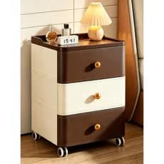 Mesa de cabeceira simples gaveta armário de armazenamento doméstico Multi-camada armário de plástico quarto pequeno armá