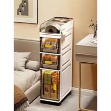 Gap armário de armazenamento mesa de cabeceira quarto Ultra-estreito pequeno Rack de armazenamento móvel armário gaveta