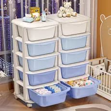 Caixa de armazenamento de brinquedos para crianças, armário de armazenamento de grande capacidade, roupas de bebê, lanch