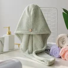Touca de secagem de cabelo Super absorvente de secagem rápida touca de banho feminina lenço de cabeça toalha de secagem