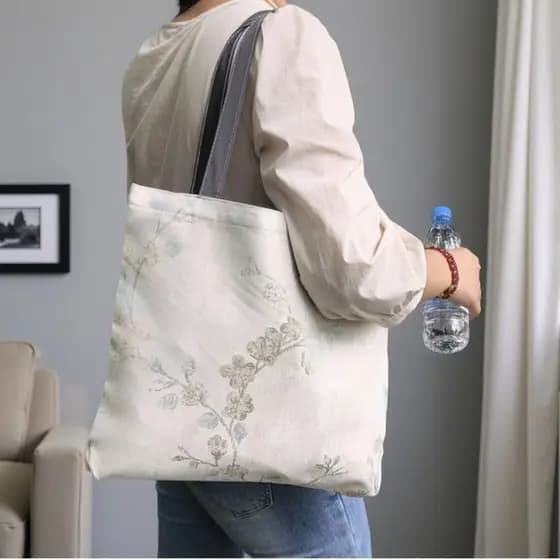 Bolsa de ombro nova bolsa feminina chinesa grande capacidade bolsa de pano moda All-Match estilo chinês novo estilo