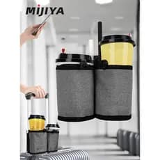 Acessórios de bagagem de viagem apoio de braço portátil mala de bebidas alça Universal mala copo de água saco suporte de