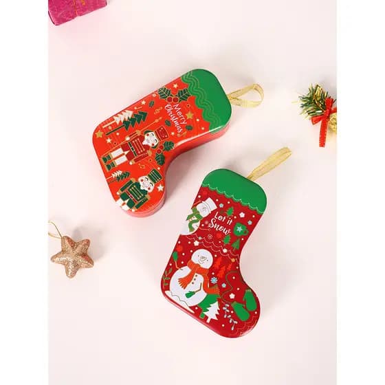 2026 novo estilo caixa de armazenamento de natal folha de flandres biscoito caixa de doces embalagem de férias das crian