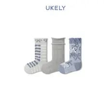 UKELI meninas meias de tubo médio meias infantis primavera outono novo estilo na moda meias femininas bebê arco bezerro