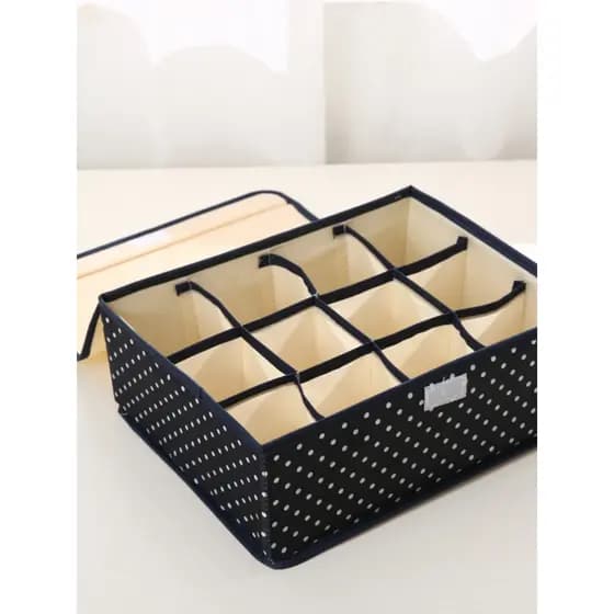Oxford pano roupa interior caixa de armazenamento meias roupa interior organizador caixa grande caixa de armazenamento c