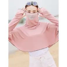 Protetor solar roupas femininas 2026 novo estilo de seda gelo protetor solar roupas de manga comprida à prova de ultravi