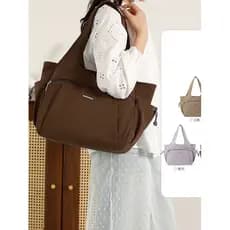 Simples estilo Commuter grande capacidade sacola senhoras primavera verão novo estilo leve All-Match bolsa de ombro moda