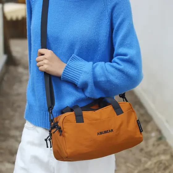 Bolsa de grande capacidade, leve, curta distância, viagem ao ar livre, à prova d'água, pano de Nylon, corpo cruzado, por