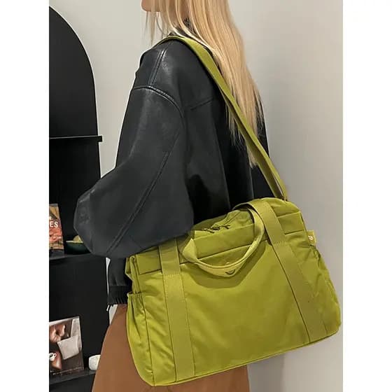 Bolsa de viagem de curta distância feminina leve portátil viagem grande capacidade bolsa de armazenamento mochila na mal