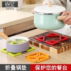 Shanghe almofada de isolamento térmico de Silicone de aço inoxidável Anti-escaldante almofada de panela resistente a alt