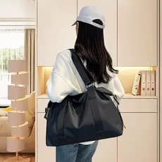 Bolsa de viagem de curta distância de couro portátil de grande capacidade leve bolsa de bagagem bolsa de armazenamento d
