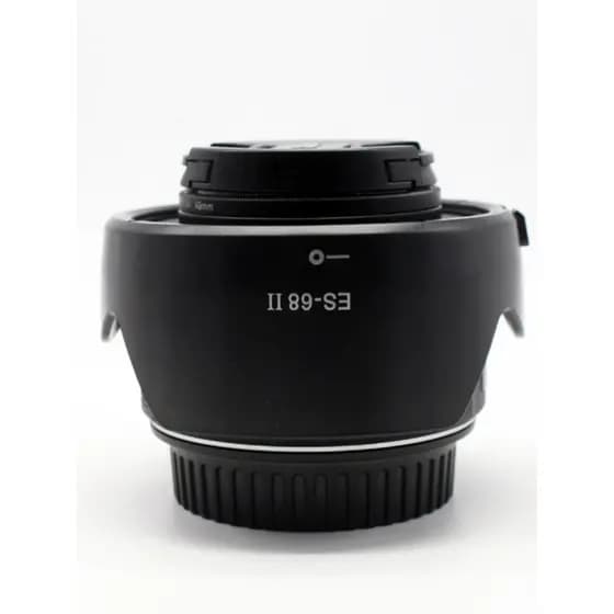 ES-68II capa de lente de lótus adequada para Canon EF 50mmf/1.8 STM capa de lente novo pequeno Spittoon 49mm