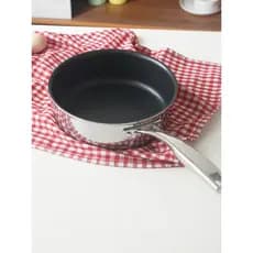 Multifuncional ~ aumentado antiaderente frigideira frigideira de aço inoxidável pequeno Wok café da manhã engrossado gás