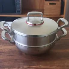 Bens Ryders 28cm Frigideira Panela Quente 18-10 Fogão Estufado de Aço Inoxidável Engrossado Fogão de Indução de Fundo Du