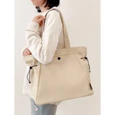 Bolsa de lona feminina grande capacidade 2026 novo estilo bolsa de ombro sacola de trabalho Commuter sacola estilo corea