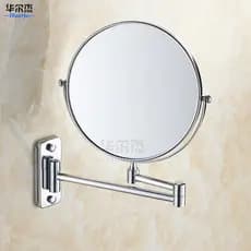 Espelho de beleza dobrável de cobre valsa 27cm espelho de maquiagem para banheiro 20cm espelho retrátil de parede H1600