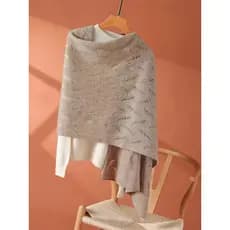 Outono inverno novo estilo 100 cachecol de lã pura feminino High-End moda tricô All-Match grande cachecol quente caxemir