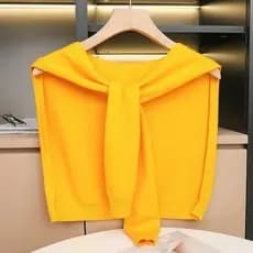 Primavera outono combinando ombro pequeno xale exterior combinando influenciador High-End colar falso outono inverno pro