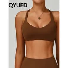 Roupa íntima esportiva de tecido ecologicamente correto, feminina, reunindo à prova de choque, oca, bonita, justa, femin