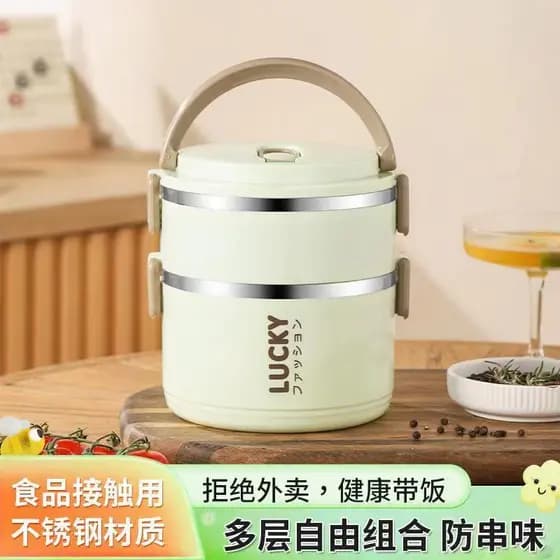 Coreia lock & lock lancheira de aço inoxidável de alto valor com tampa trabalhadores de escritório com tigela de arroz e