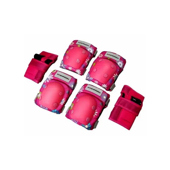 Scooter skate equipamento de proteção joelheiras infantis equipamentos de proteção conjunto de 6 peças borboleta esporte