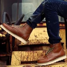 Botas gerais retrô americanas Martin botas masculinas de inverno de cano alto botas curtas de cano médio 875 forro de lã