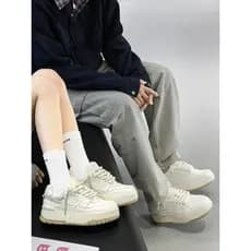 Sujo trançado sapatos brancos das mulheres dos homens novo estilo Design Original nicho nacional na moda pão sapatos bor