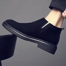 Chelsea botas masculinas Martin botas outono inverno novo estilo velo estilo britânico botas curtas botas de camurça mea