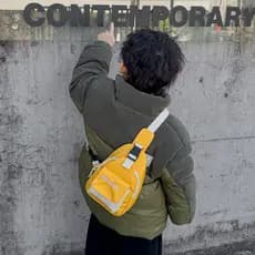 Bolsa de peito esportiva para série de montanha ao ar livre, meninos, meninas, Casual, cor contrastante, bolsa mensageir