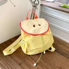 Crianças pequena mochila ultra-leve dos desenhos animados frutas Casual lona mochila meninos meninas passeio ultra-leve