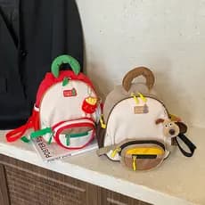 Crianças do jardim de infância batatas fritas filhote de cachorro acessórios mochila meninas destacável mochila bebê mod