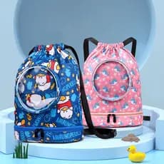 Novo estilo saco de natação crianças seco molhado separação natação saco de armazenamento à prova dwaterproof água mochi