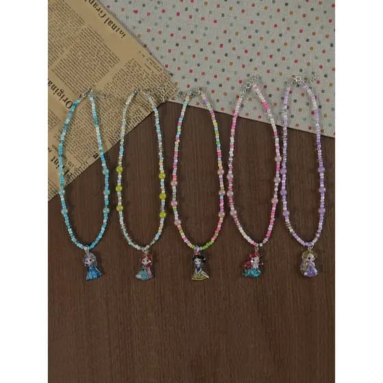Crianças acessórios para o cabelo princesa frisado colar meninas acessórios para o cabelo princesa dos desenhos animados