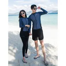Terno de mergulho masculino feminino Split terno de manga comprida surf terno à prova de frio casal terno medusa primave