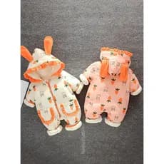 Macacão de bebê inverno engrossado exterior Wear bonito Super bonito bebê Outing abraço roupas de inverno acolchoado mac