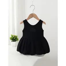 Cem dias roupas de bebê verão lindo vestido pequeno bebê verão estilo fino moda colete vestido elegante pequeno vestido