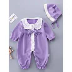 Roupas infantis primavera outono cuecas de manga comprida bebê macacão bebê menina macacão primavera menina princesa mod