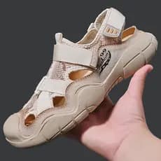 2025 verão novo estilo sapatos sul sandálias da moda Baotou sandálias casuais sapatos de praia masculinos sandálias de c