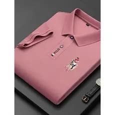 Camiseta masculina de manga curta de algodão mercerizado Paul camisa polo lapela bordado verão gelo High-End masculino p