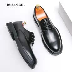 Sapatos de couro de negócios masculinos Commuter Formal Wear couro macio sola macia High-End versão britânica coreana au