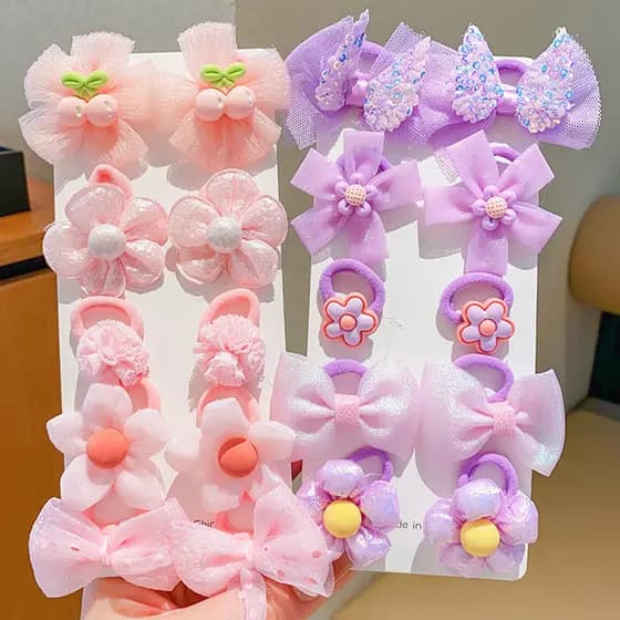 Crianças laço de cabelo princesa doce acessórios para o cabelo meninas cabeça flor faixa de borracha cabeça do bebê grav