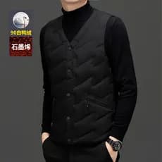Colete masculino de meia-idade, jaqueta externa, justo, leve, colete pai, outono inverno, Top de fundo