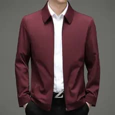 Pai de meia-idade primavera outono inverno estilo roupas jaqueta Xi Gong vestido de casamento jaqueta Benming ano vermel
