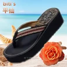 Vietnam Ping fada Flip-Flops feminino exterior Wear verão moda juventude sandálias chinelos cunha salto Muffin sola gros