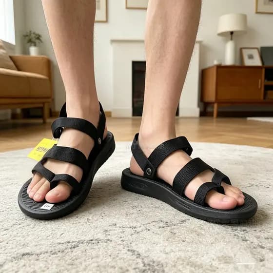 Vietnam chinelos masculinos 2026 novos sapatos de praia de verão sola macia Casual antiderrapante borracha sandálias de