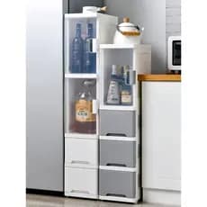 16/24cm de largura prateleira gaveta armário de armazenamento plástico lacuna armário piso cozinha lacuna armário estrei